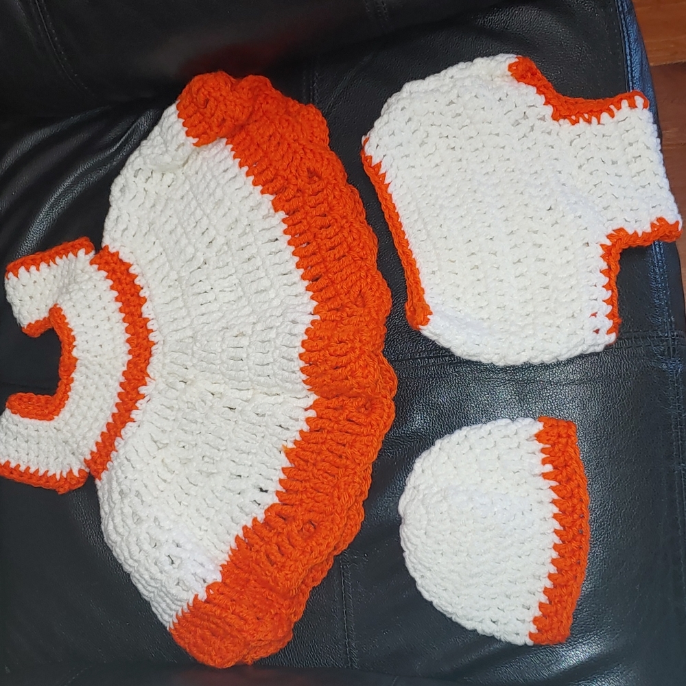 New born crochet dress